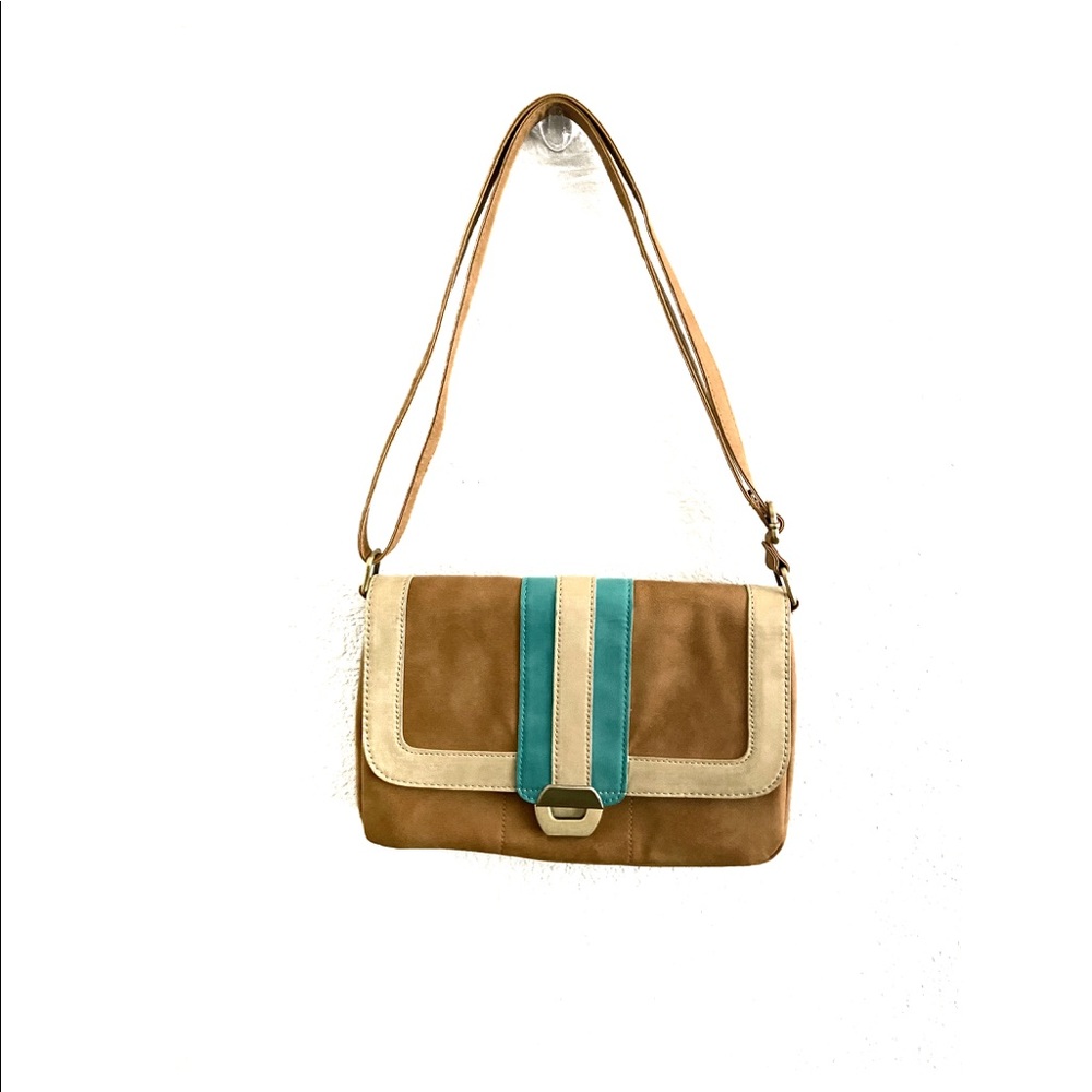 Capelli New York Faux Leather Shoulder bag locking